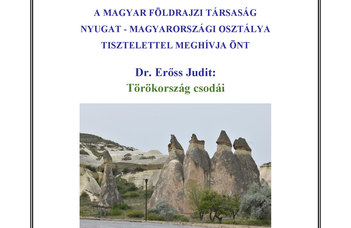 A Magyar Földrajzi Társaság, Nyugat-magyarországi Osztálya által szervezett előadás